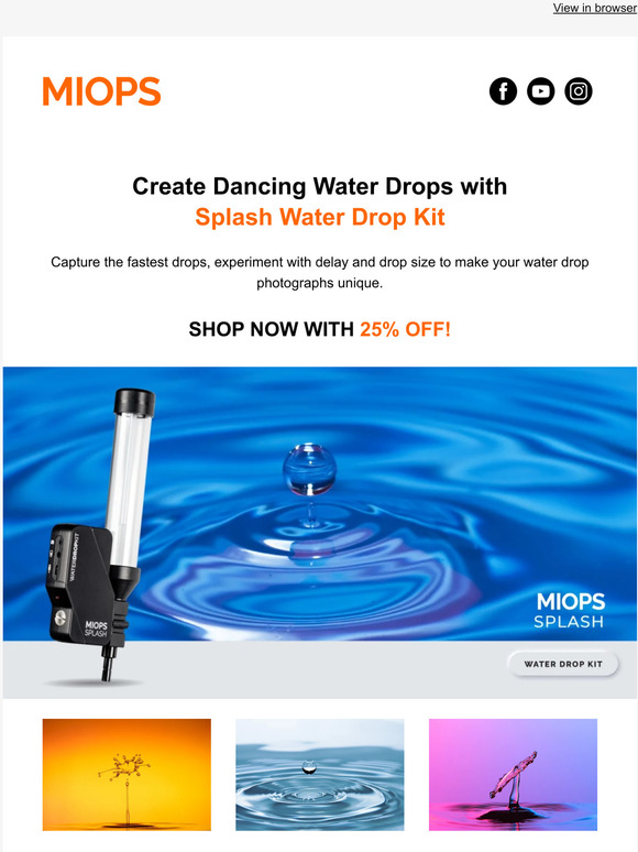 Miops SUPER SALE🔥 MIOPS Splash Water Drop Kit Turn Every Drop into an