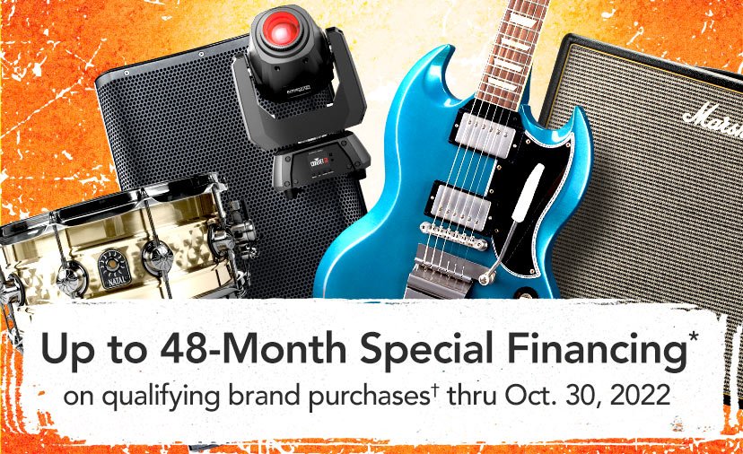 Rocktober. Up to 48-Month Special Financing* Plus 8% back in Rewards‡ on qualifying brand purchases† thru Oct. 30, 2022. Browse Offers