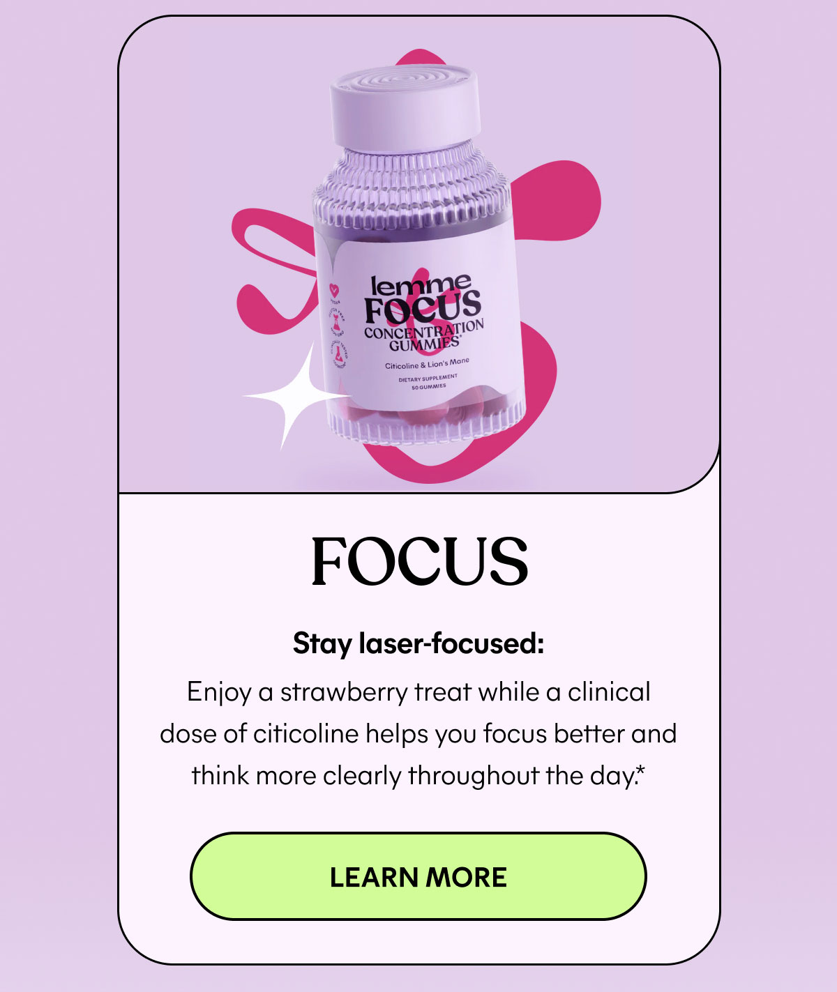 Focus [ Learn More ]