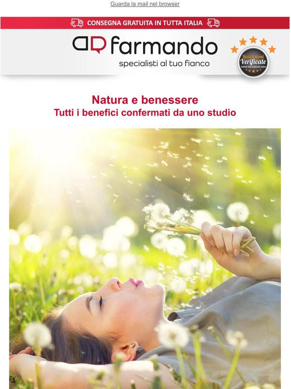 Natura e benessere: arriva la conferma 🌱