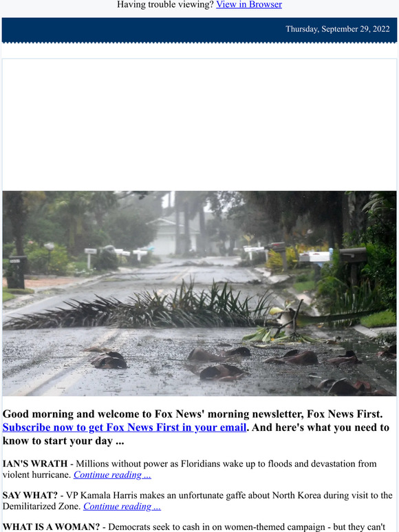 Fox News: Florida reckons with destruction from Hurricane Ian | Milled