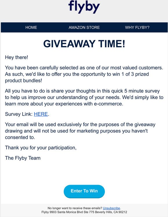 FLYBY GIVEAWAY! 🎁