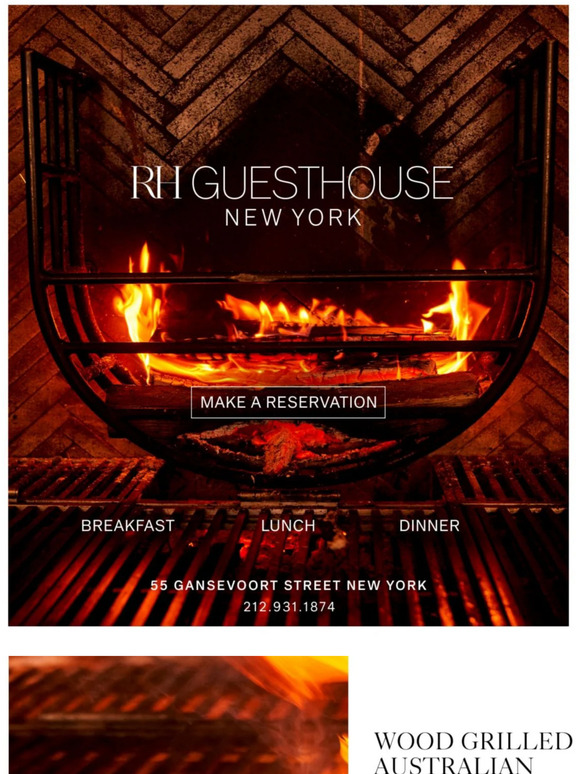 Restoration Hardware Dinner at RH Guesthouse New York Milled