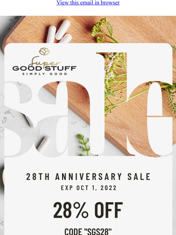 ANNIVERSARY SALE ENDING TOMORROW!