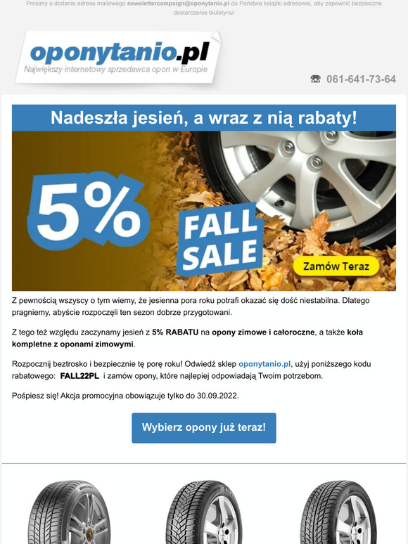 Uwaga – nadchodzi jesienna wyprzedaż!
