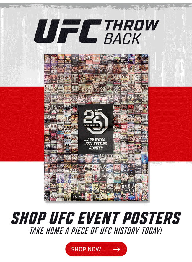 UFCStore UFC Throwback Relive Your Favorite Fight with Official Event
