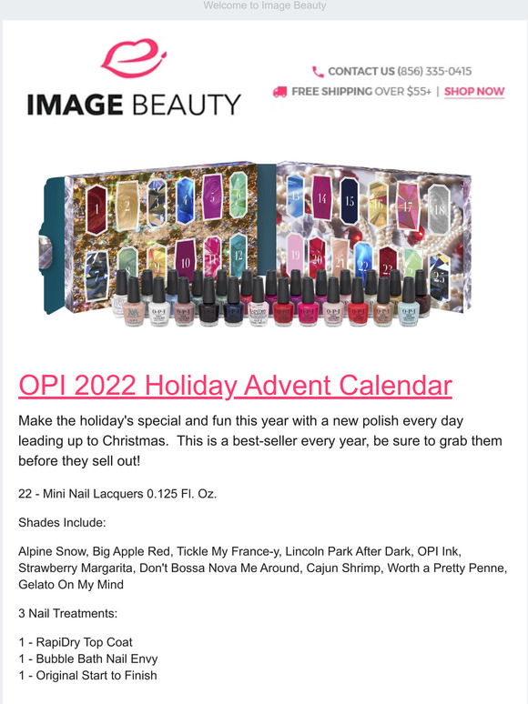 Image Beauty All New OPI Holiday Advent Calendar Is Here! Milled