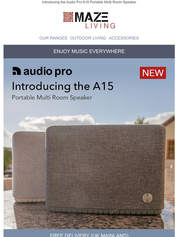 Introducing the Audio Pro A15 Portable Multi Room Speaker