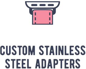 Custom stainless steel adaptors