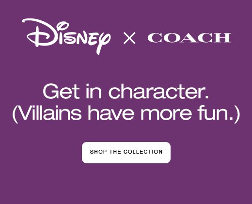 Disney Villains Collection NOW Discounted at COACH Outlet 