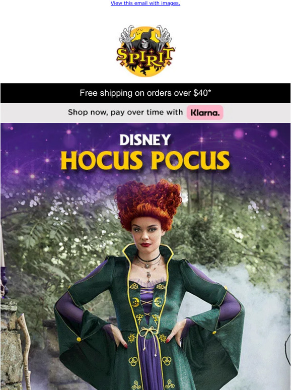 spirit halloween 💫 Disney Hocus Pocus styles! Milled