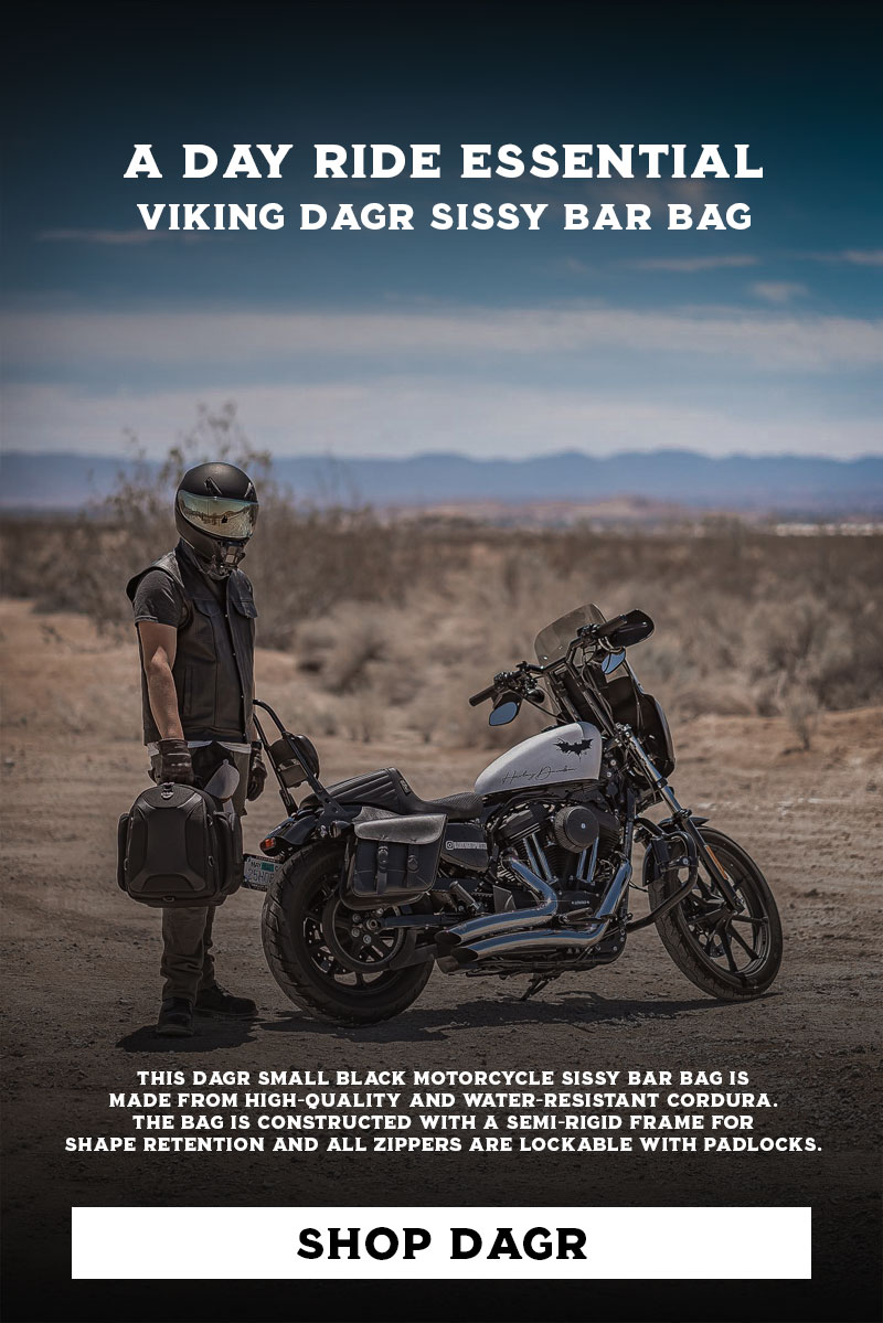 Viking Bags BEST SELLERS // Viking Dagr Sissy Bar Bags Milled