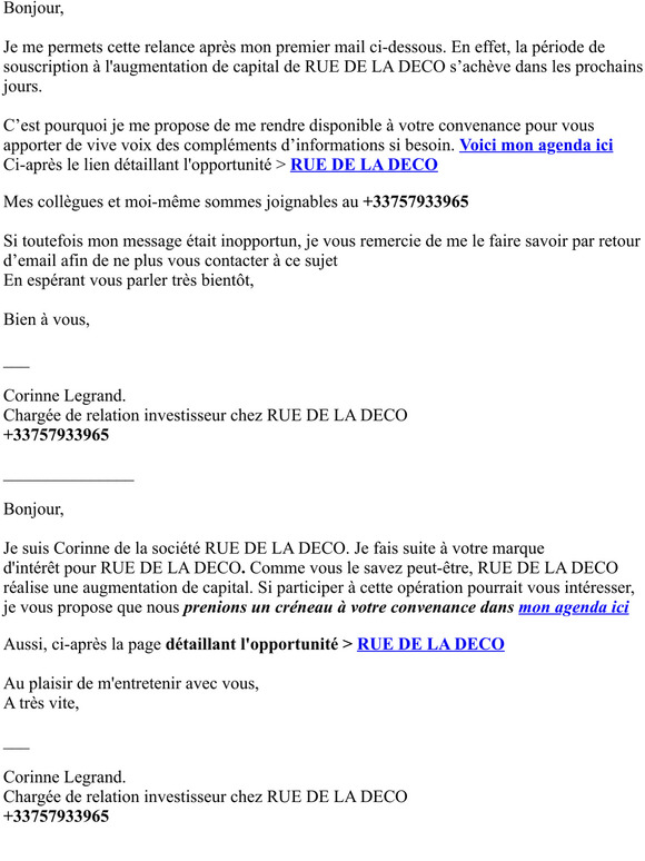 TR : RUE DE LA DECO : Suite à ma conversation avec Lucile Morel