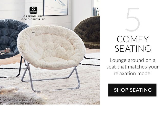 5: COMFY SEATING: SHOP NOW