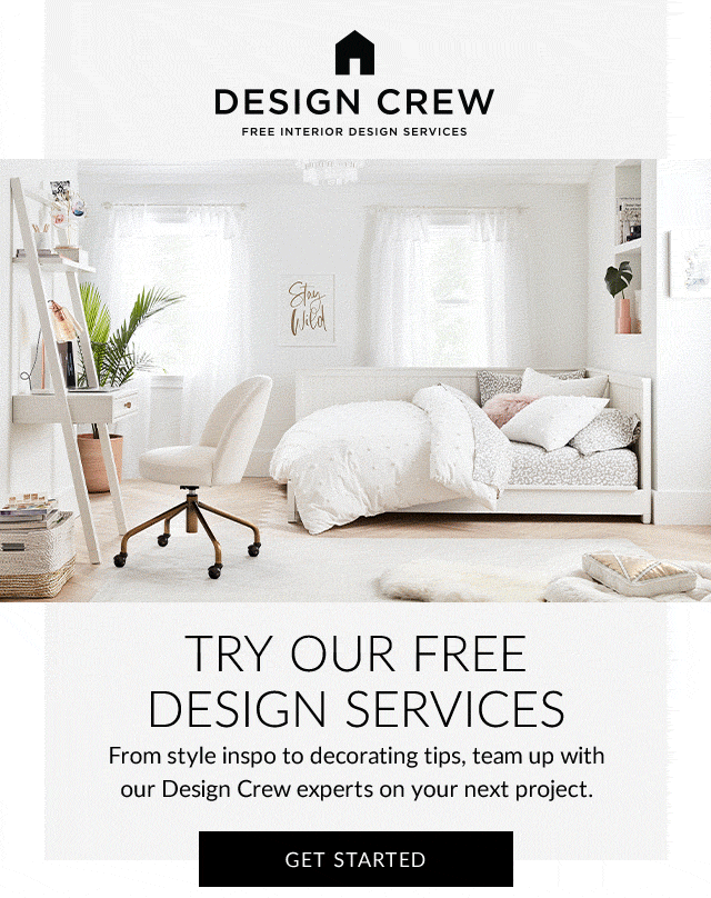 TRY OUR FREE DESIGN SERVICES. GET STARTED