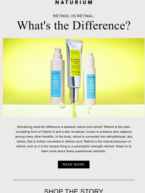 Naturium: Retinol vs Retinal: What's the Difference? | Milled