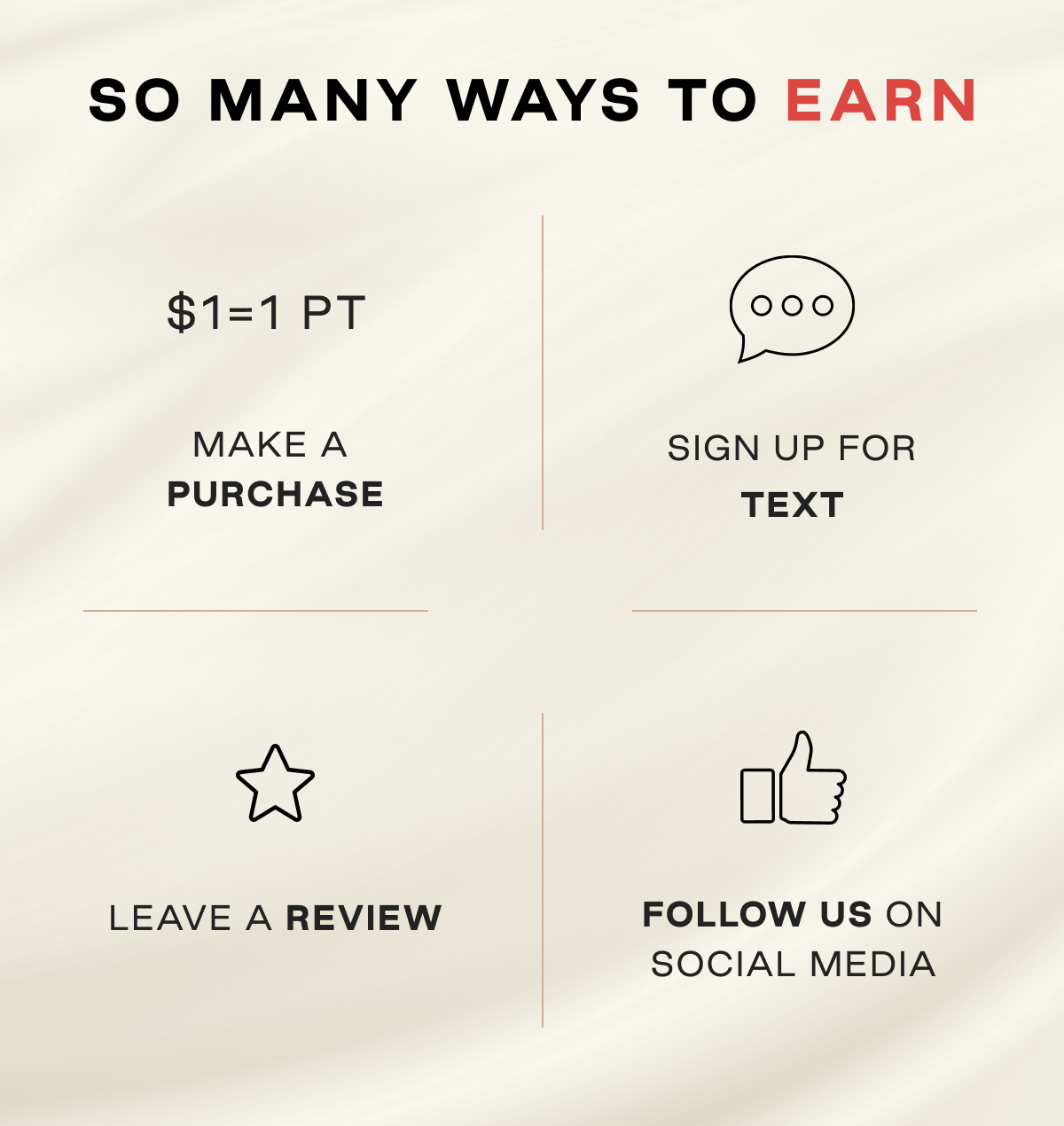 So many ways to earn