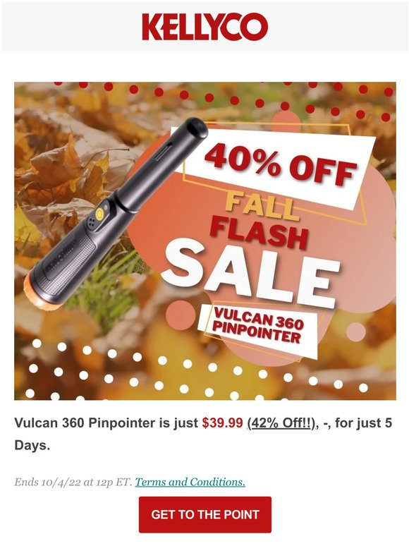 Flash Sale 💥 40% Off Vulcan 360 Pinpointer