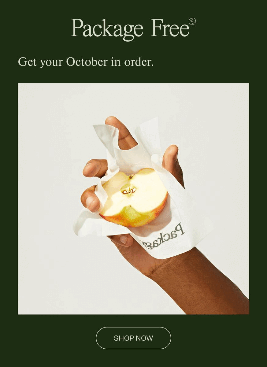 Package Free Shop Monthly refresh. Milled