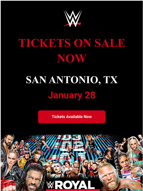 WWE Shop Royal Rumble Tickets are Available Now! Milled