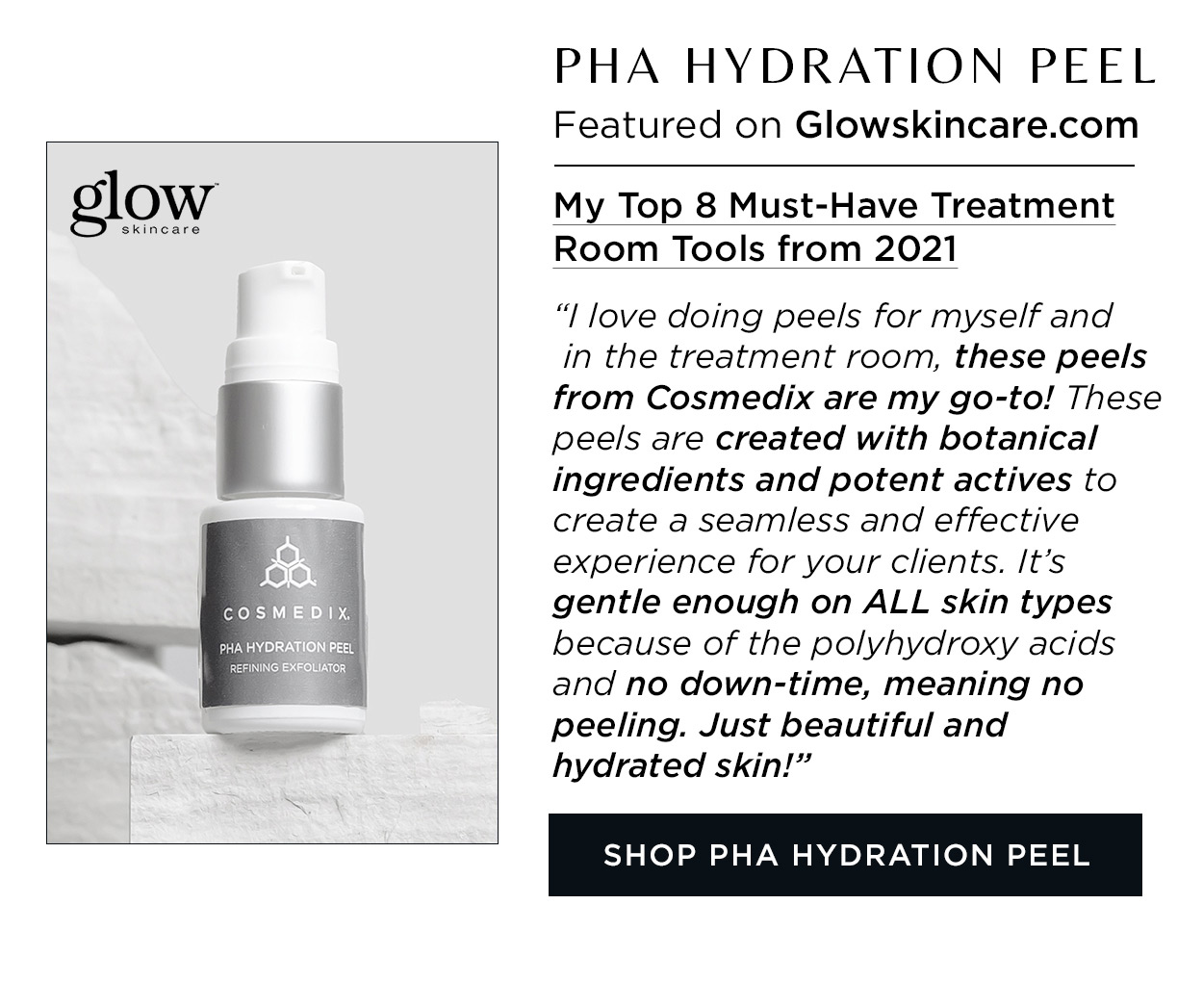 COSMEDIX PHA Hydration Peel