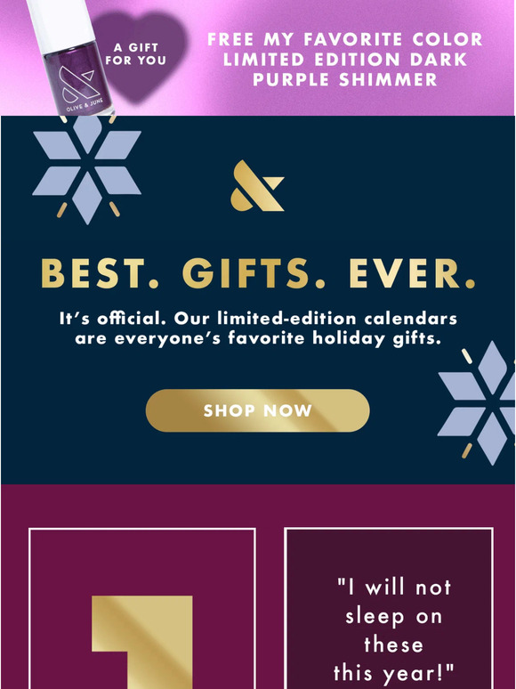 Olive And June Holiday Calendar 