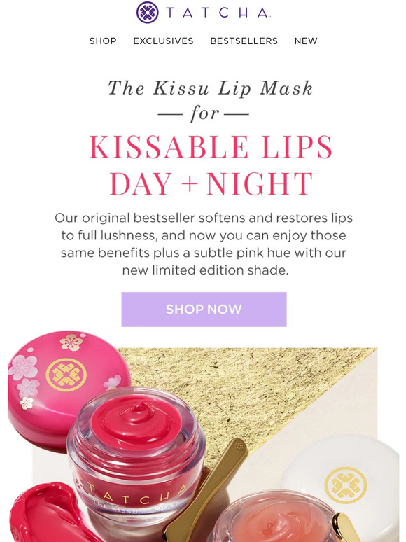 Tatcha 2 ways to get soft, pillowy lips Milled