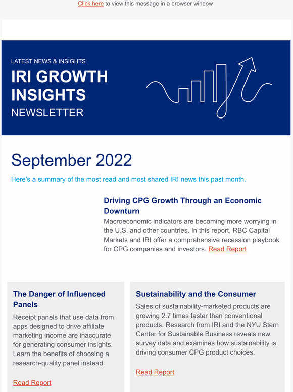 Monthly Recap of IRI News and Insights