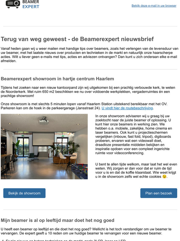Het laatste nieuws op het gebied van beamers