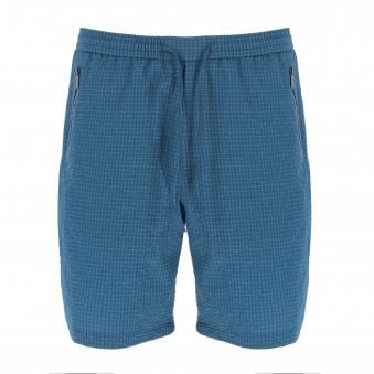 Turquoise Seersucker Board Shorts