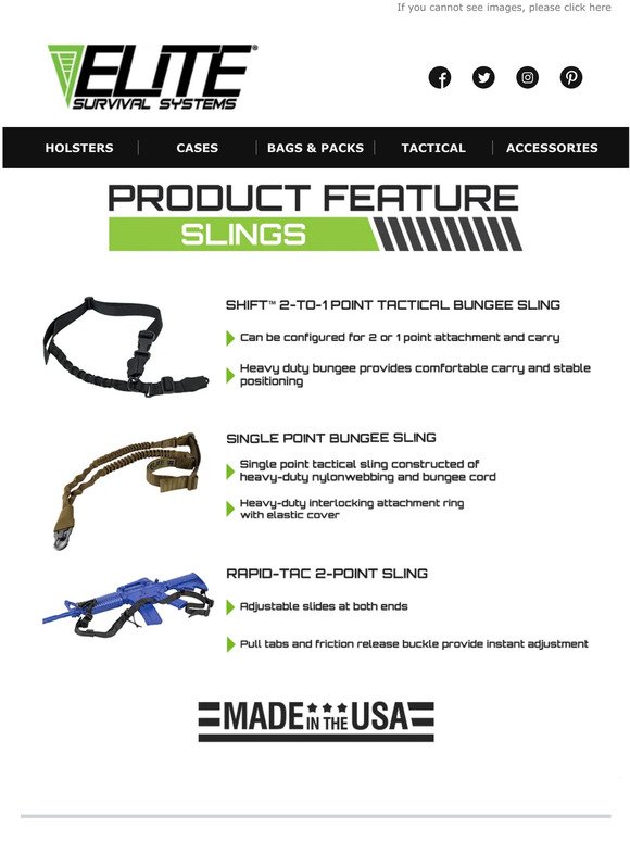 Friday Product Feature: Tactical Slings