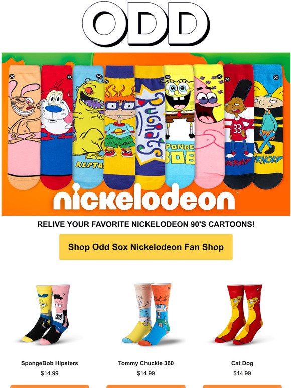 📺 Relive your 90's Childhood and Shop ODD x Nickelodeon! 🍍