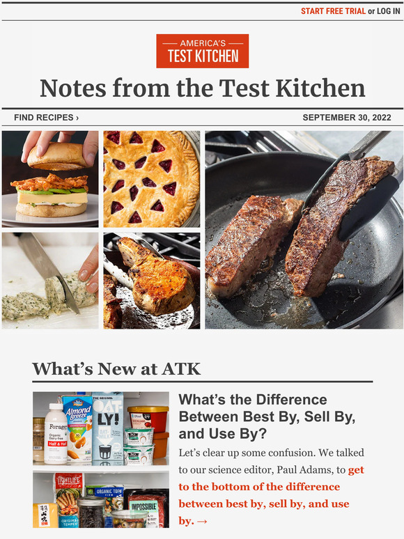 America's Test Kitchen What’s the Difference Between Best By, Sell By