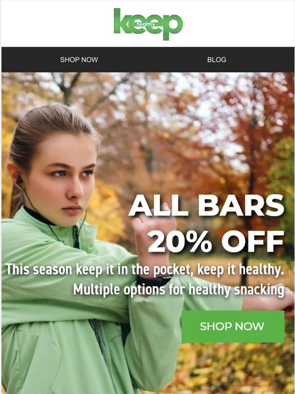 Keep it Healthy this Fall with 20% OFF!