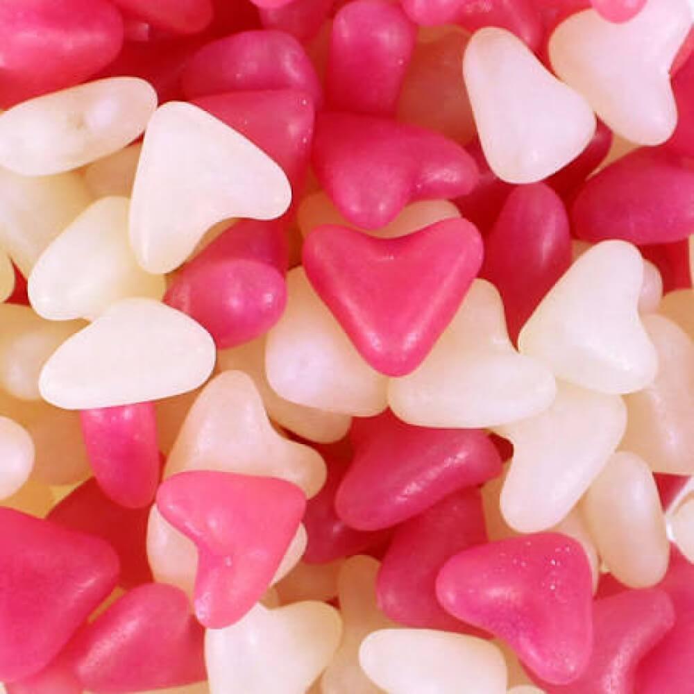 Image of Pink & White Hearts 100g