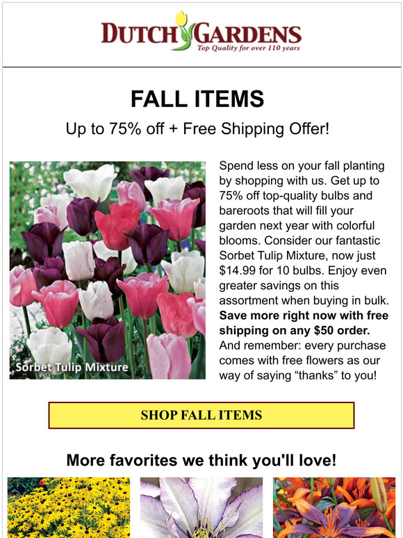 👍 Gardeners, spend less this fall on planting!