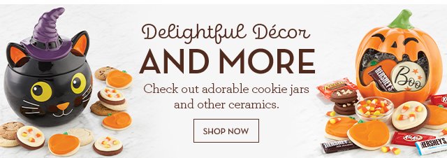 Delightful Décor and More - Check out adorable cookie jars and other ceramics.