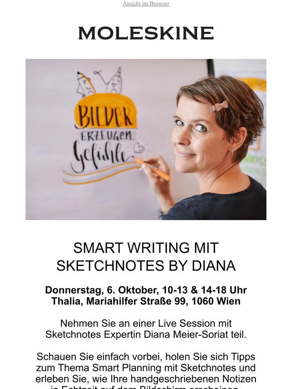 Mit Creative Writing Moleskine: Smart Writing mit Sketchnotes by Diana | Milled