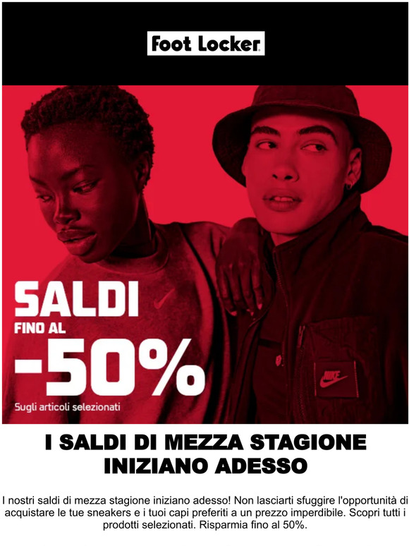 SALDI DI MEZZA STAGIONE: SCONTI FINO AL 50% 🔥