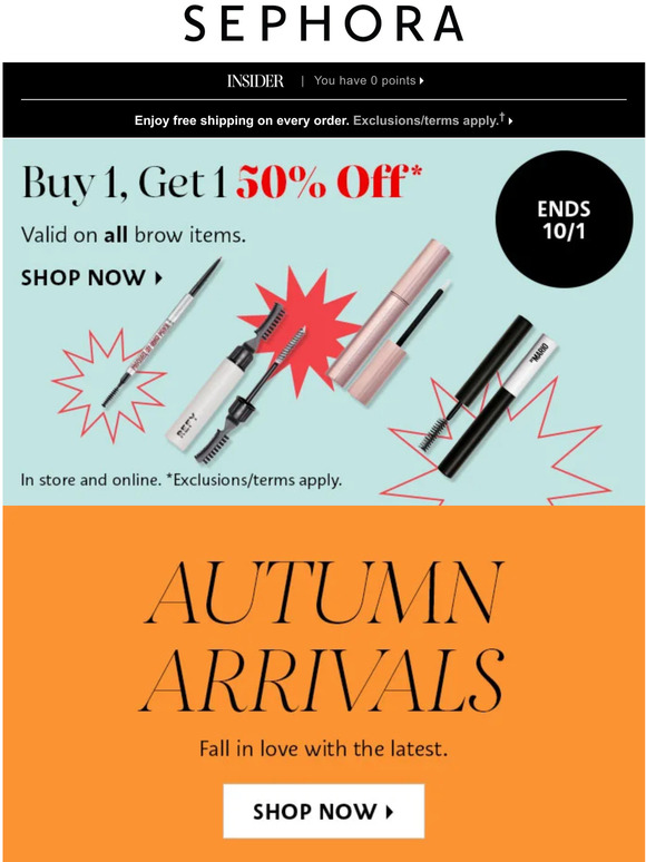 Sephora Autumn arrivals 🍂 🧡 🍂 Milled