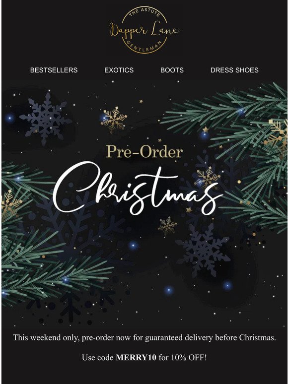 Christmas Pre-Order, —!