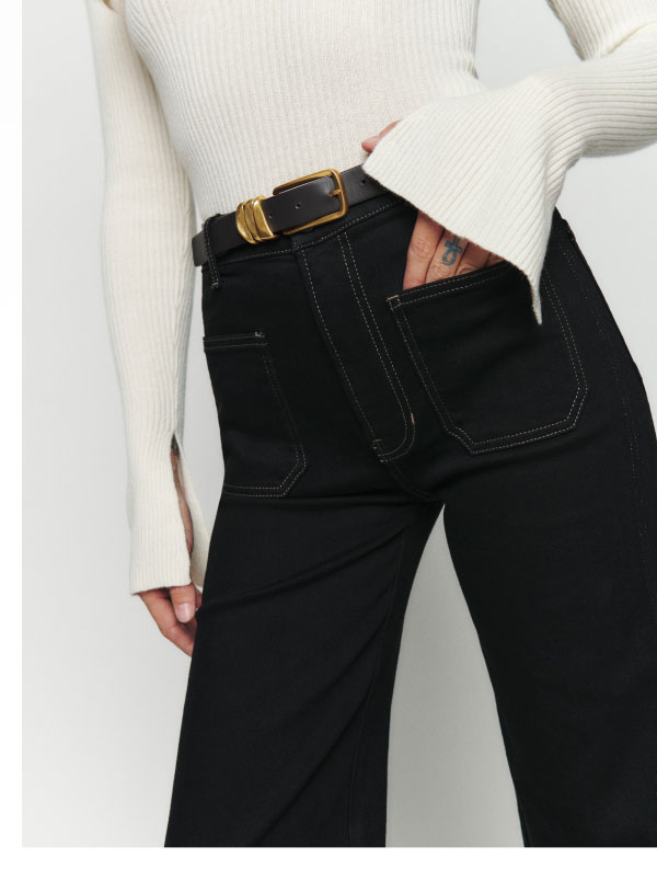 Alyssa High Rise Wide Leg Long Jeans