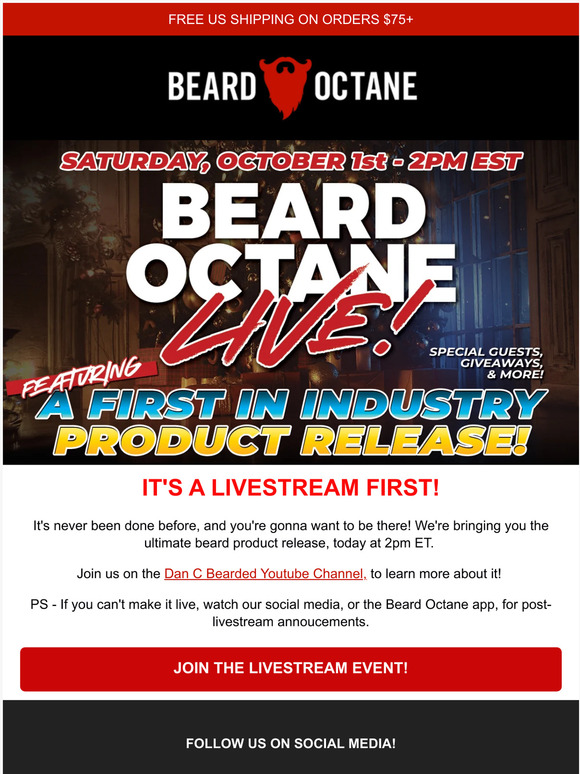 Dan C & Beard Octane Live 🔴 TODAY 2pm ET!