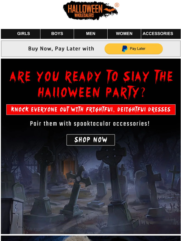 Halloween Wholesalers Are You Ready To Slay The Halloween Party!! Milled