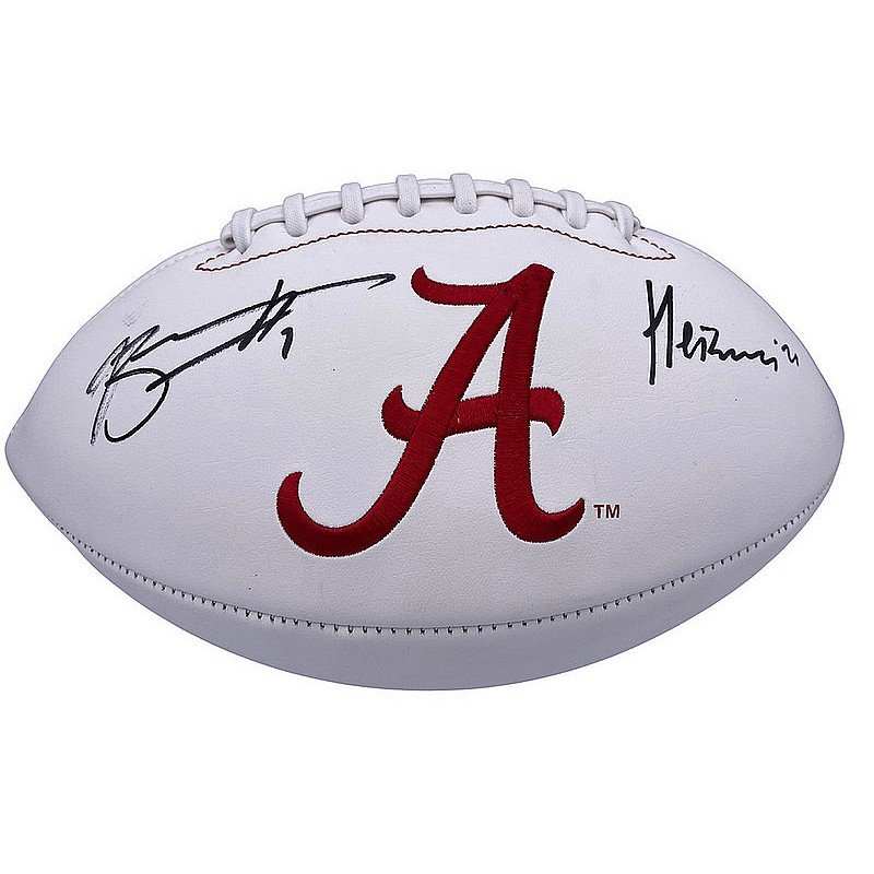 Bryce Young Autographed Signed Alabama White Panel Football with Heisman 21 Inscription - Beckett QR Authentic
