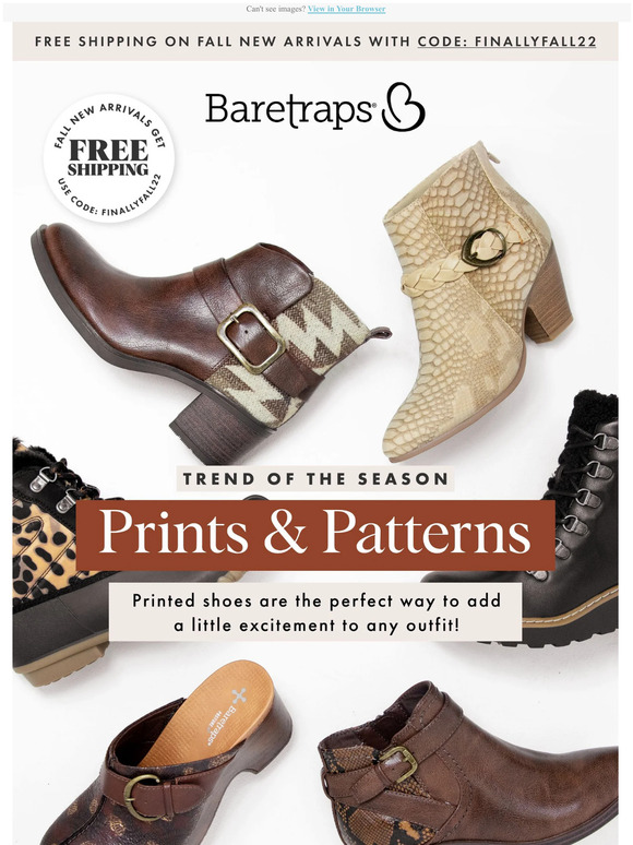 Footwear Unlimited Inc We're Wild About these Prints 🐻 Milled