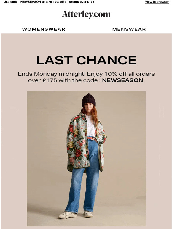 Last chance | 10% off all orders