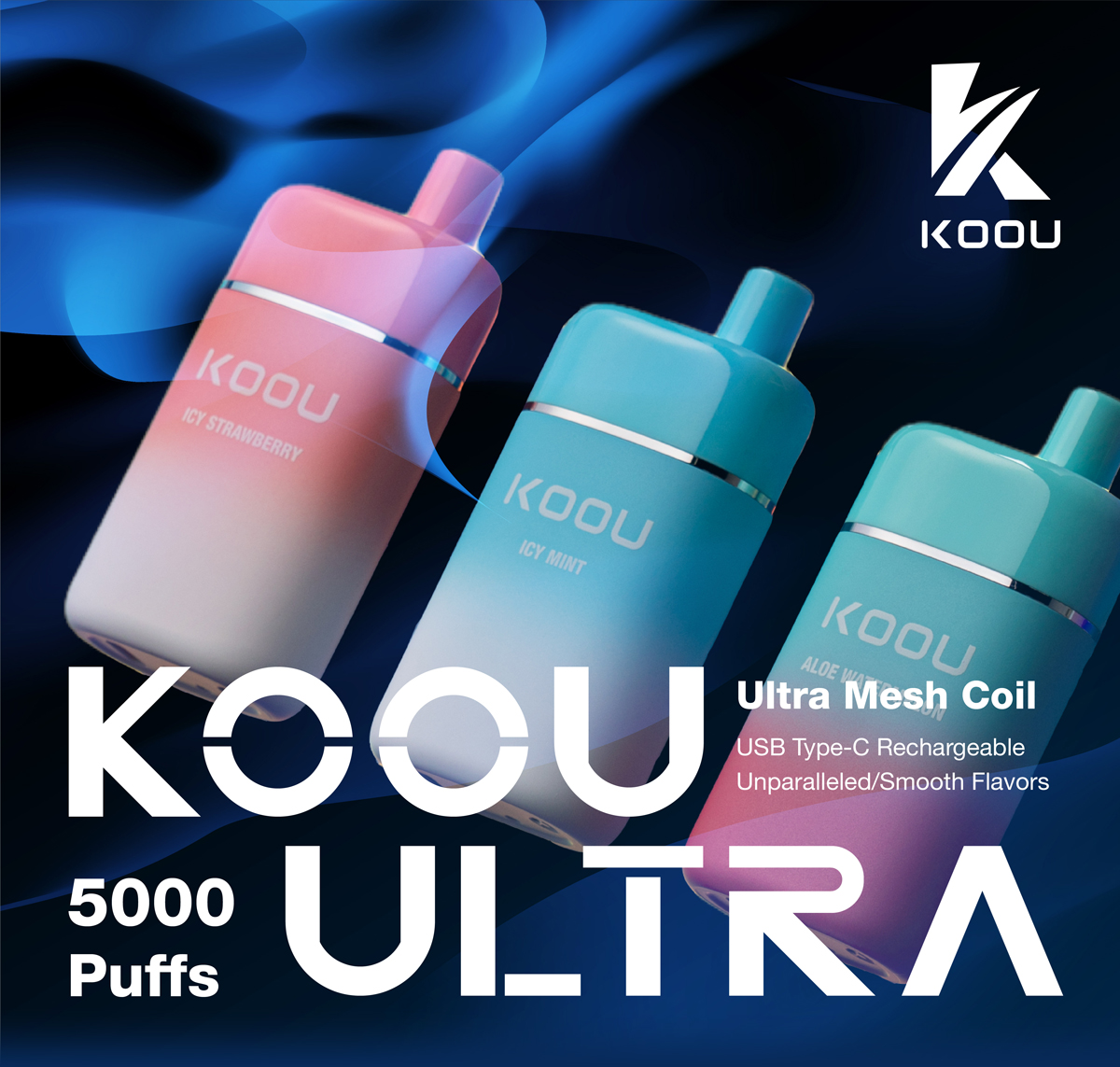 Vape.com: KOOU Ultra 5000 Puff Disposable🌀 | Milled