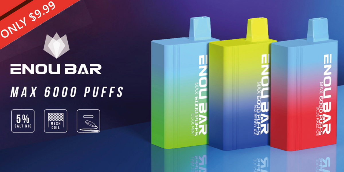 VapoRider: ENOU BAR MAX 6000 PUFFS😛ON SALE $9.9