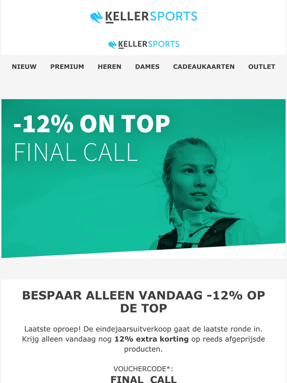 END OF SEASON SALE - Laatste oproep: -12% bovenop